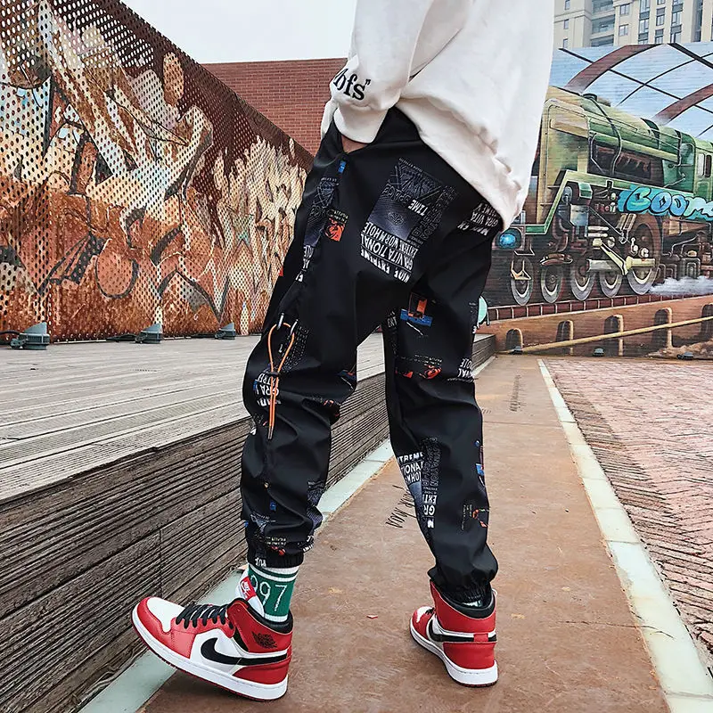 

Men's Spring and Summer Ins Pants, Men's Trendy Sports Pants, Loose Casual Feet, Harem Pants, Hip-hop Sports, Nine-point Pants