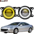 2x (левый и правый) Противотуманные фары с ангельским глазом светодиодный фары для Peugeot 407 Coupe 6C _ 2005 2006 2007 2008 2009 2010 2011