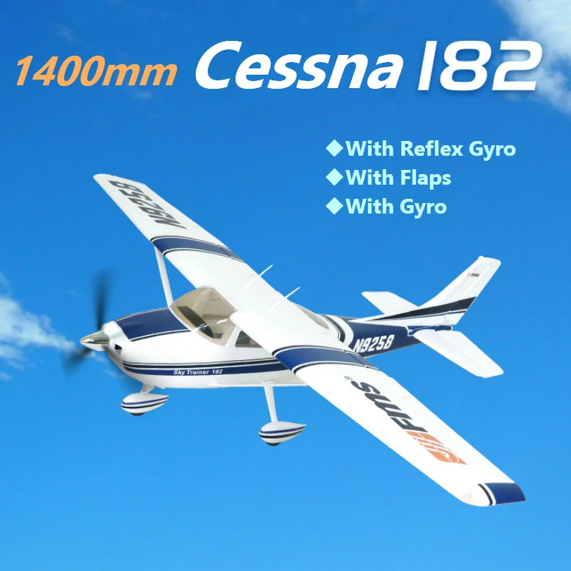 Радиоуправляемый самолет FMS 1400 мм Cessna 182 V2 звездного неба тренер 5CH с клапанами