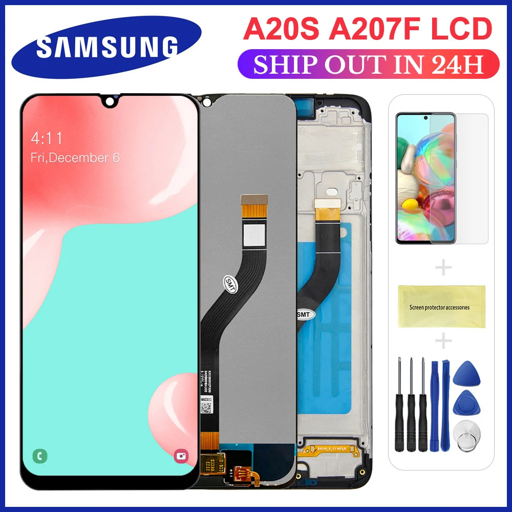 

6.5'' Original for Samsung Galaxy A20s A207 LCD Display Touch Screen Digitizer Assembly Replacement Parts for Samsung A20s lcd