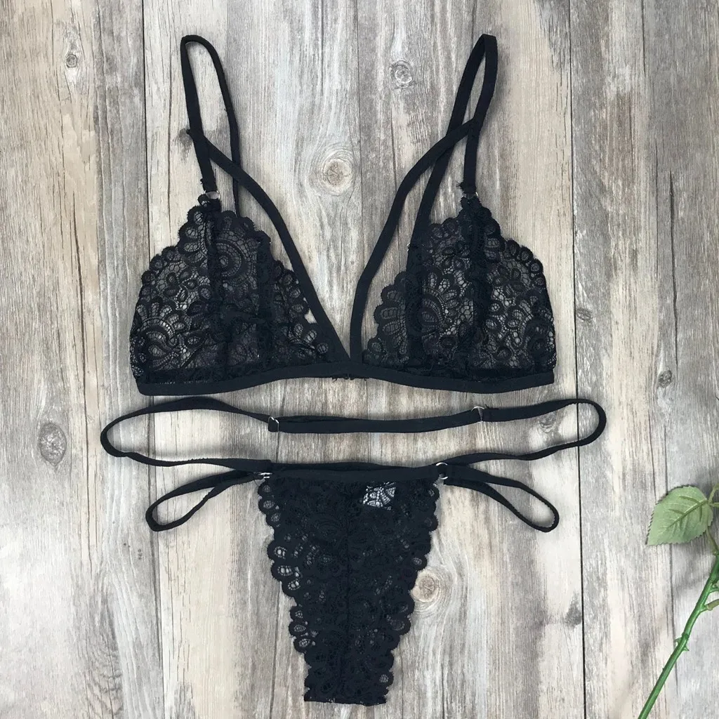 Женское сексуальное нижнее белье модный кружевной комплект нижнего белья пуш-ап