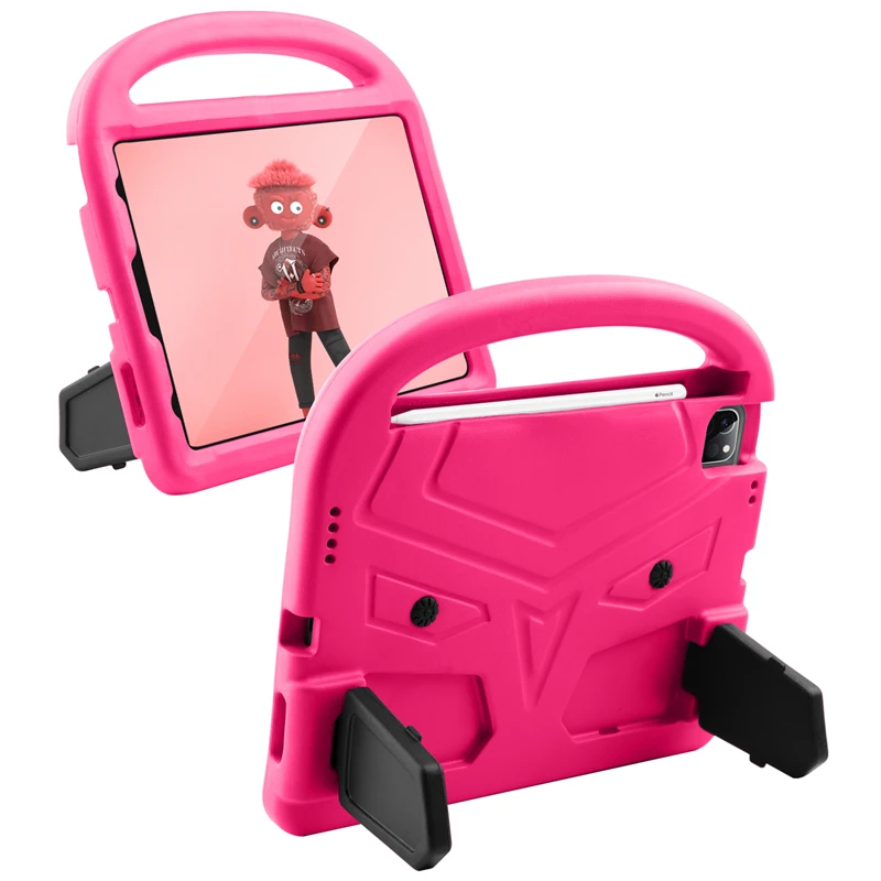 

For Apple IPad Air 4 10.9 Case Kids Shockproof EVA Cover for IPad Pro 11/ air 4 2020 A2316/A2324/A2325 Cartoon Handle Stand Case