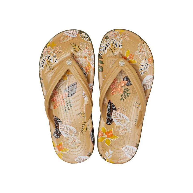CROCS Crocband Botanical Print Flip UNISEX|Пляжные и уличные сандалии| |