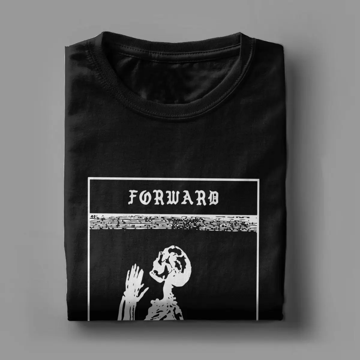 Мужские футболки с молитвенным скелетом Группы наблюдения за движением вперед