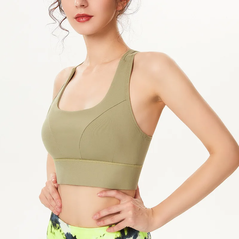 Nylon Running Fitness Yoga Sport Bra Women Sexy Beauty Back Breathable Underwear Female Push Up Yoga Crop Top Bra 5 Colors Mujer