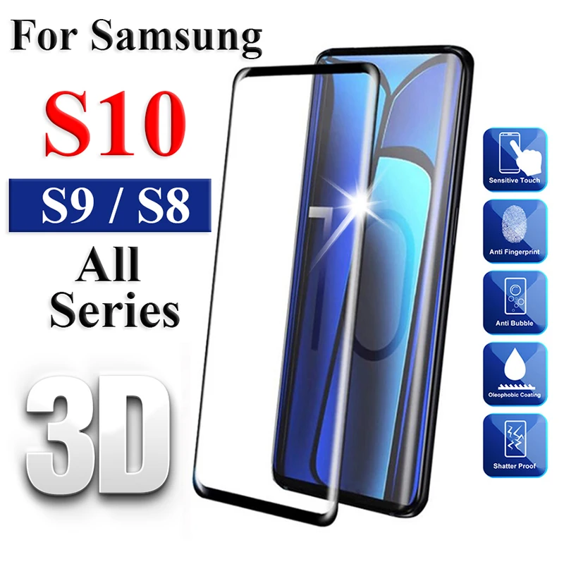 3D Защитное стекло для samsung galaxy s10 plus 5G s10e закаленное s9 s8 s 10 e 9 8 s10plus samsun galax verre tremp
