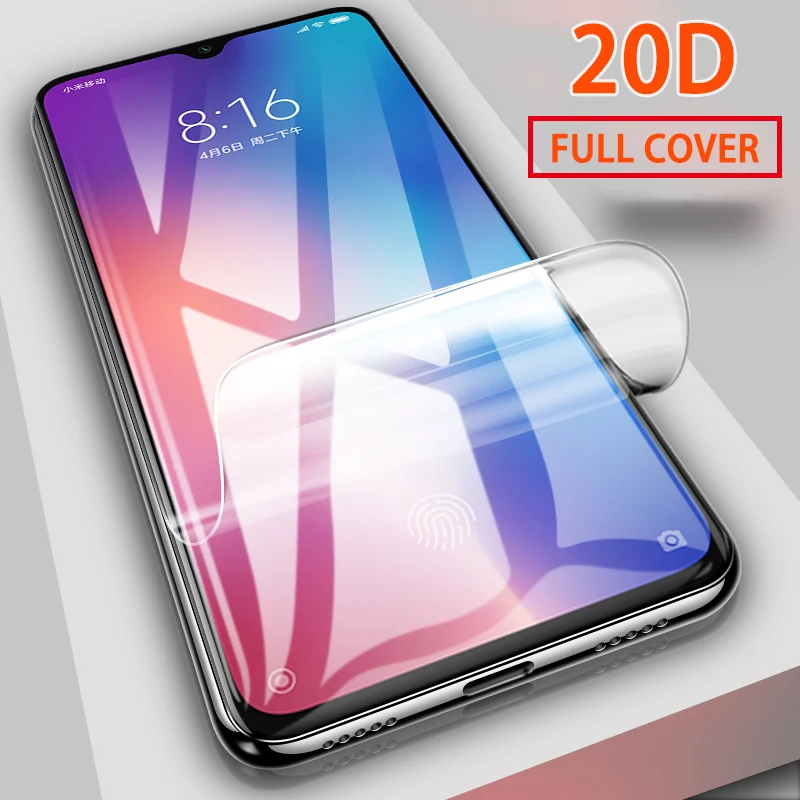 20D изогнутая мягкая Гидрогелевая пленка для Xiaomi mi 9 SE 8 Lite Полное покрытие