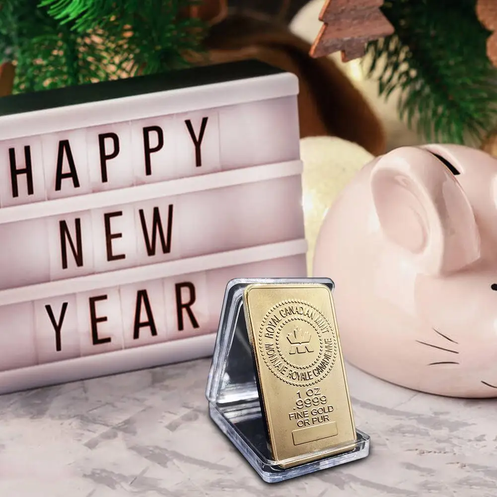 Canadian Gold Coins 2021 Commemorative Coin Rectangular Maple Leaf For Gift Decoration Souvenir Collection | Дом и сад