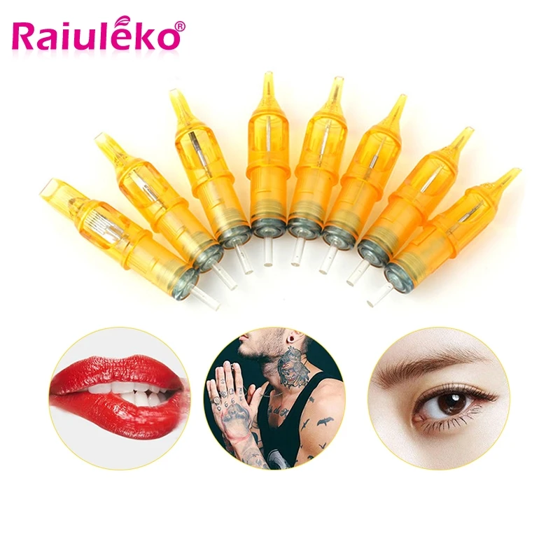 Одноразовый картридж для татуировки RS 10 шт. иглы полуперманентные иголки бровей