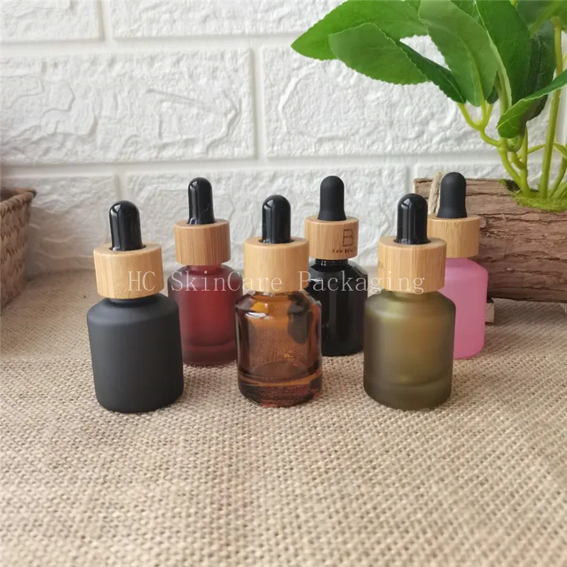 

15ml /30ml Color Refillable Cosmetic Container Glass Essential Oil Dopper Bottle Essence Drop Vials