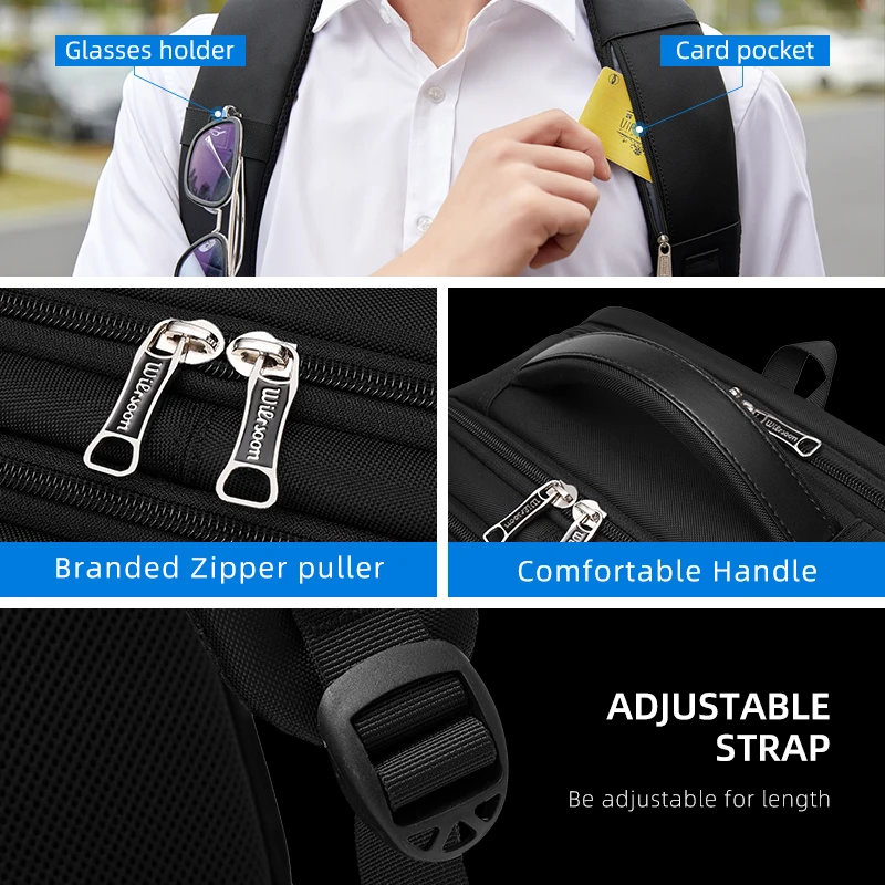 New Men Anti theft Waterproof Laptop Backpack 15.6 Inch Daily Work Business Backpack School back pack mochila for women