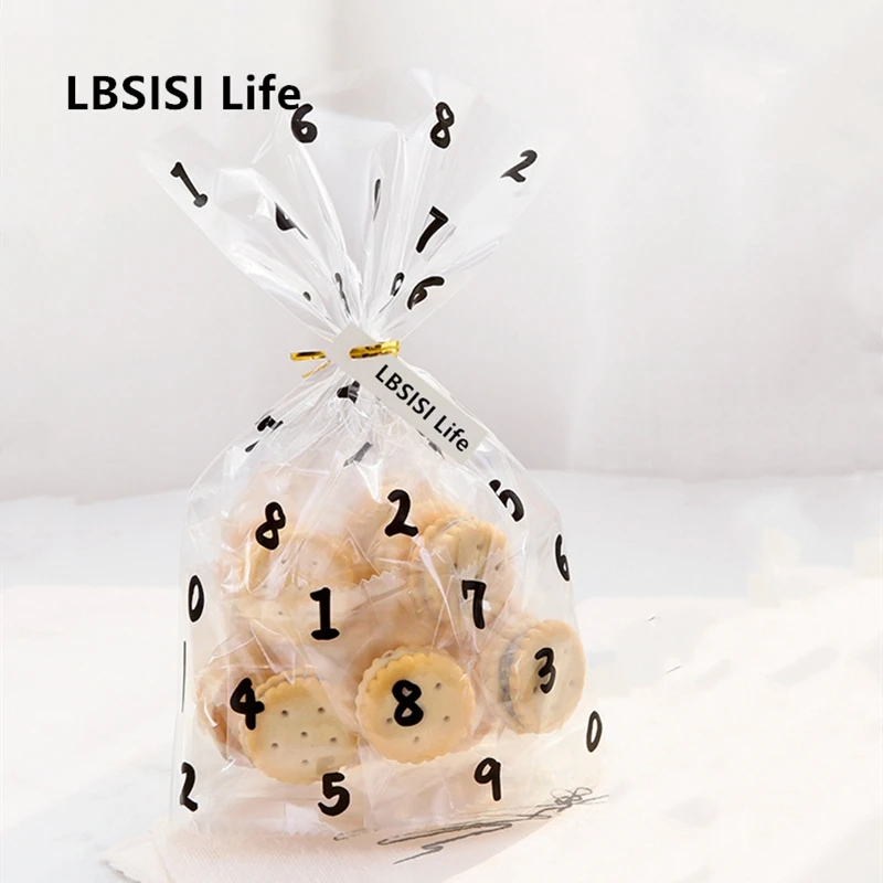 Пакеты для конфет и печенья LBSISI Life 50 шт. самостоятельная подставка с буквами