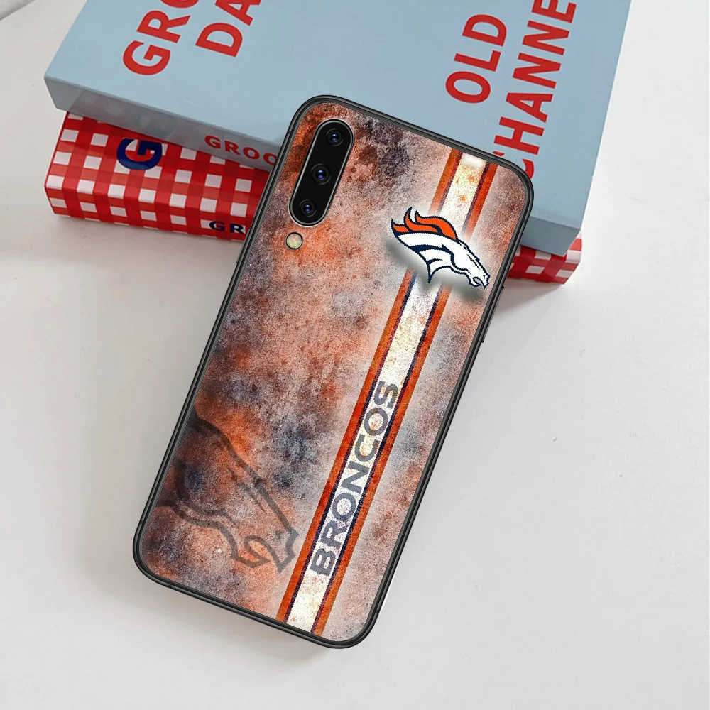 

Denver Bronco Football Phone Case For Samsung Galaxy A 3 5 7 8 10 20 20E 21S 30 30S 40 50 51 70 71 black Funda Silicone Coque