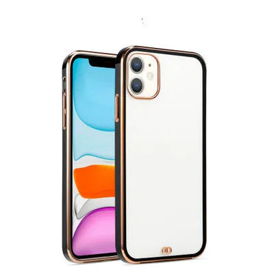

The New for 12 Case Two-color Straight-edge Plating Is Available for IPhone 12-case Pro Max Tpu Soft Case