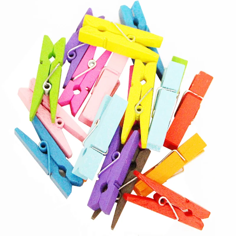 100 шт./партия Деревянные прищепки 3 5 см|Украшения своими руками для вечеринки| |