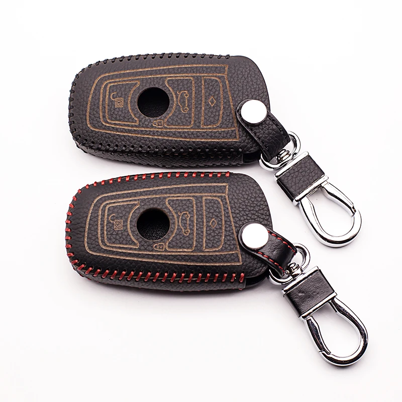 Чехол для автомобильного ключа из натуральной кожи BMW 1/5/6/7 серии M3 M5 X1 X3 X5 X6 E36 E39 E46