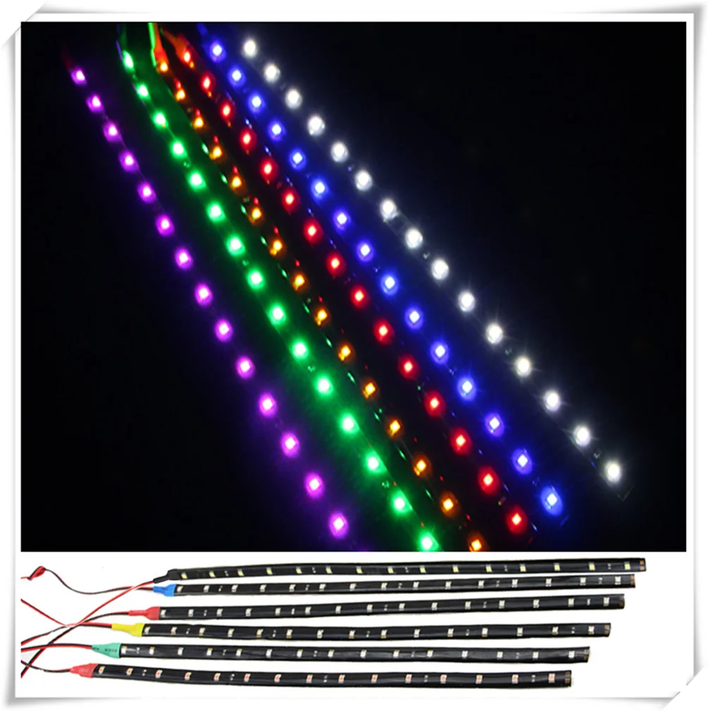 Светодиодная декоративная светильник вая балка для мотоцикла и автомобиля, 30 см, 15SMD 3528, патч-лента для Ford Five FG F-350 F-250 E-Series, перехватчик Airstream Светодиодная декоративная светильник вая балка для мотоцикла и автомобиля, 30 см, 15SMD 3528, патч-лента для Ford Five FG F-350 F-250 E-Series, перехватчик Airstream