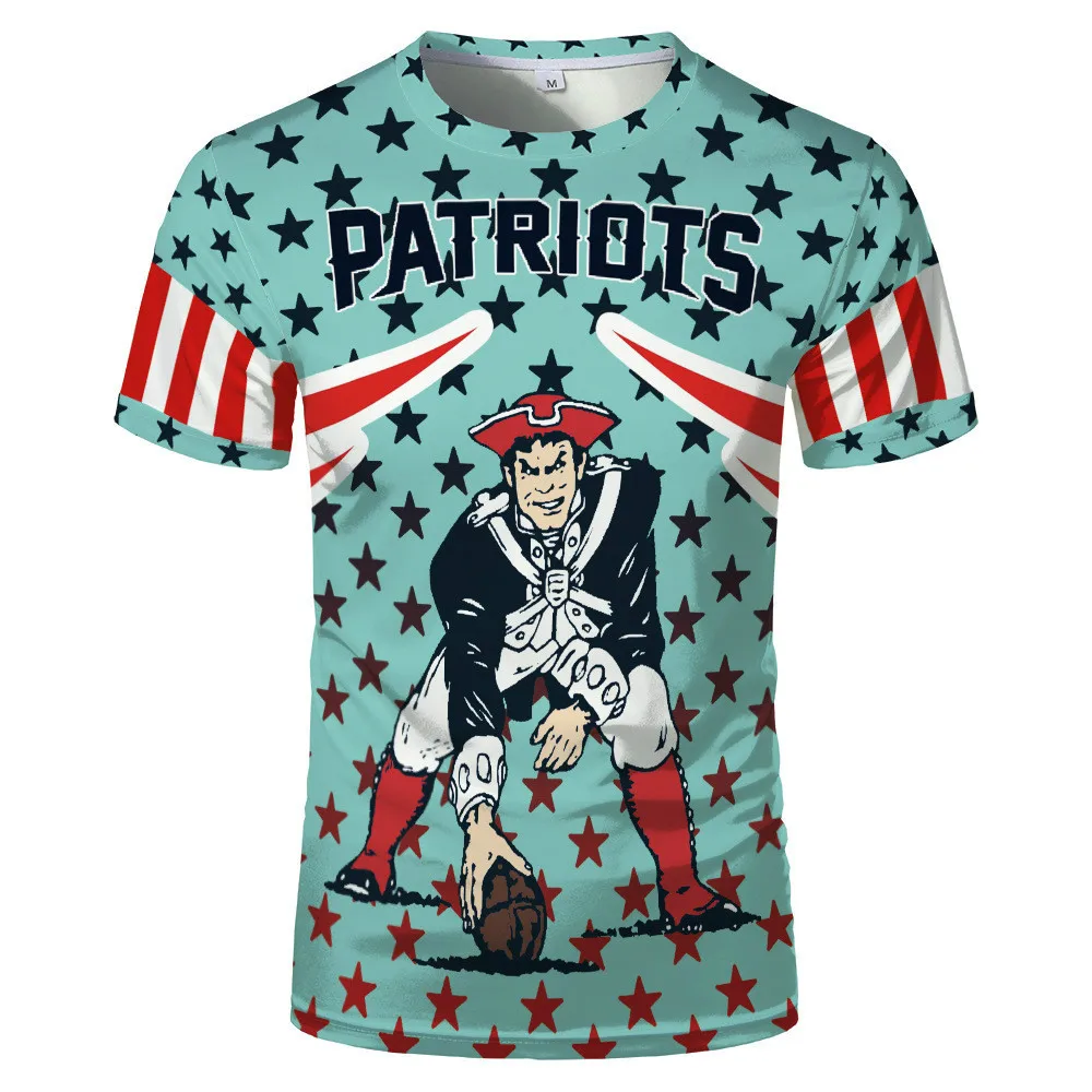 Футболка мужская большого размера футболка с 3D принтом для регби Футбольная