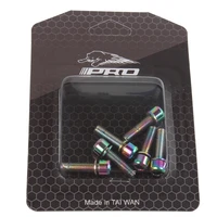 iiipro bicycle stainless steel handlebar stem bolts 6 pcs iamok mtb bike m518mm electroplate color screwsarts