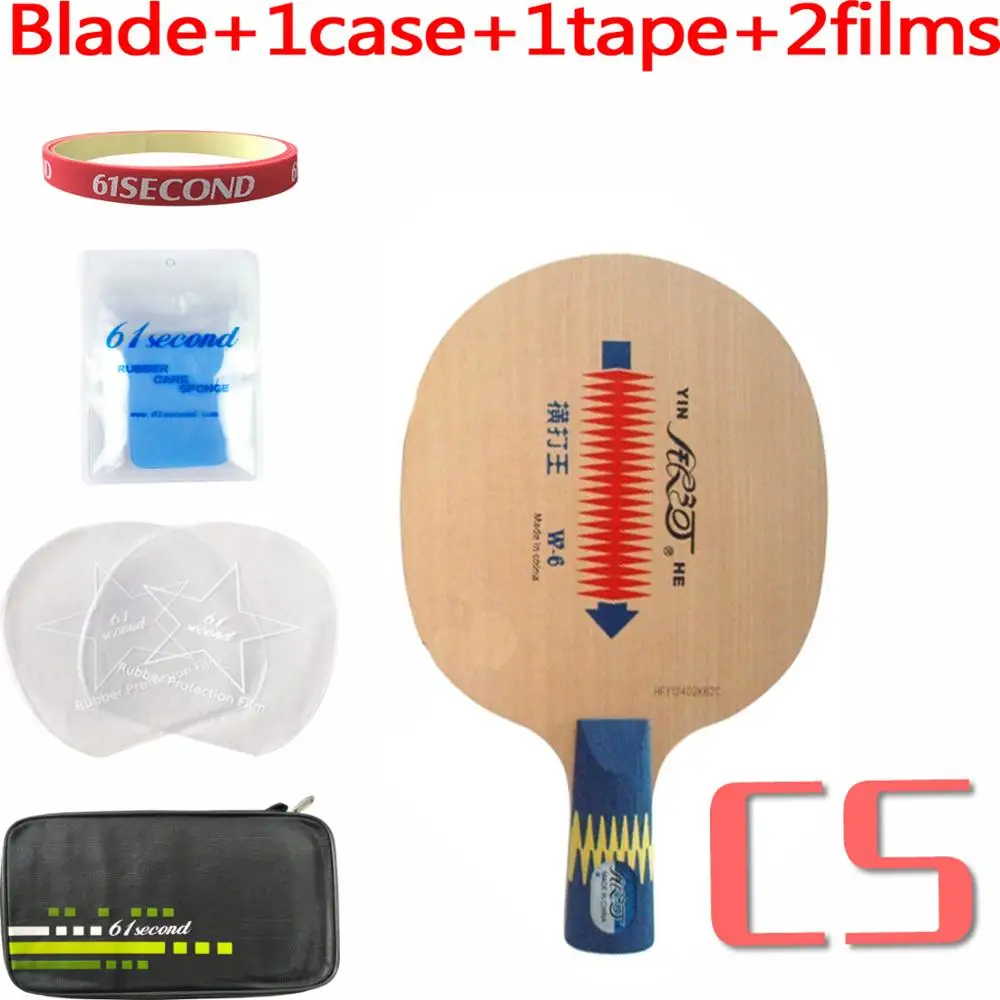 CS with F 1 case Yinhe W-6 Loop King W 6 W6 настольный теннис пинг понг лезвие - Цвет: CS with F 1 case