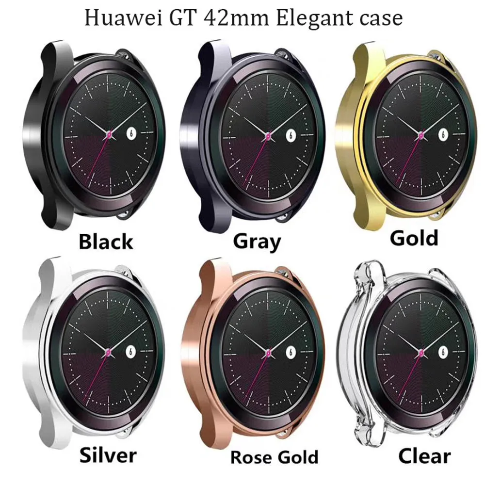 Чехол для часов Huawei GT 42 мм элегантный мягкий защитный чехол из тпу с покрытием