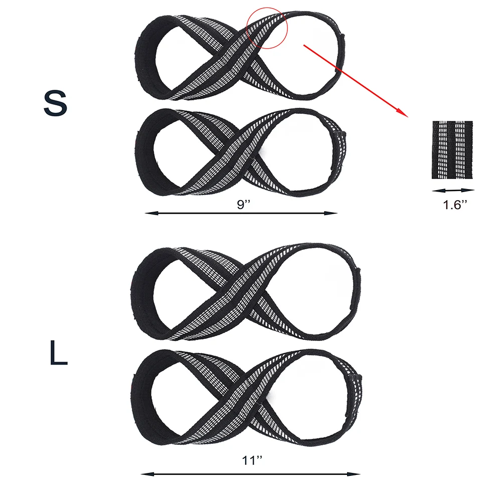 

2019 Figure 8 Fitness Straps Deadlift Lifting Weightlifting Grip Straps for Sports N66