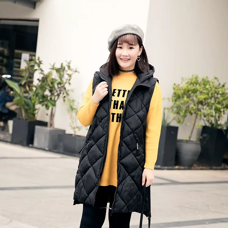 Повседневные длинные жилеты размера плюс 2019 зимняя одежда модные Свободные