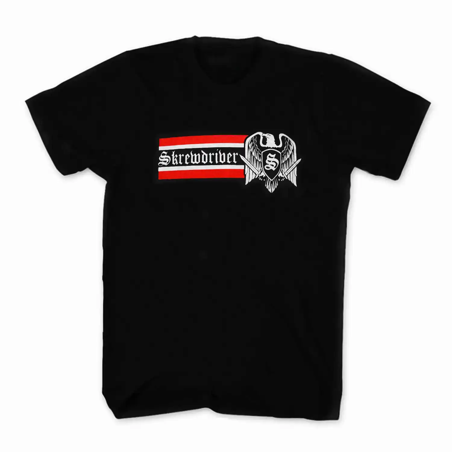 

New Skrewdriver Honor and Loyalty T-shirt. O-neck Short Sleeve Mens t Shirt