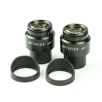 stereo microscope wf10x 23mm wide angle eyepiece diopter adjustable with eyeguards 30mm diameter