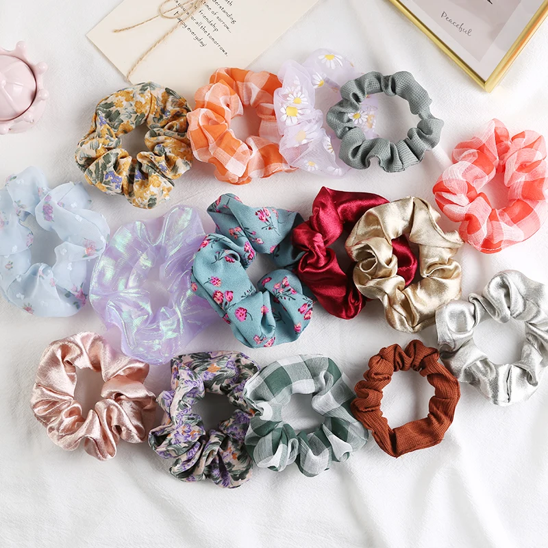 

Pig Large Intestine Women's Hair Tie Headdress Simple Fashion Trend Tied Ponytail Does Not Hurt Hair High-quality Rubber Band