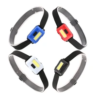 5pcs mini cob led headlamp 3 modes waterproof headlights flashlight outdoor camping night fishing light portable headlights