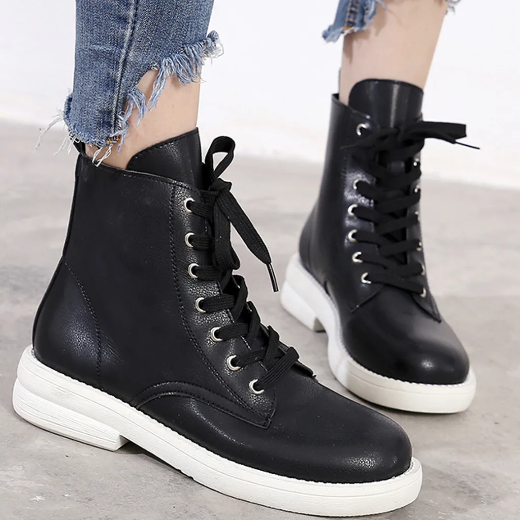 Новинка женские Ботинки Martin ботинки в британском стиле классические