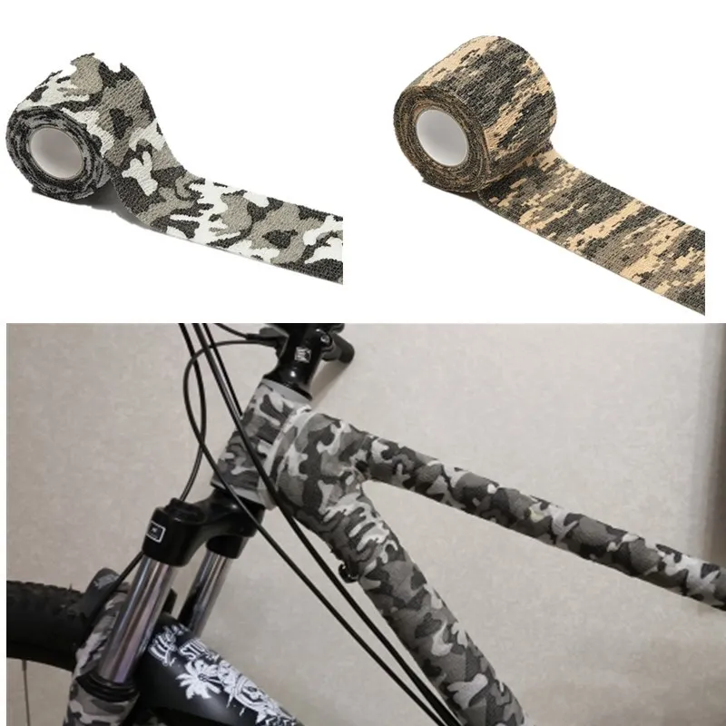 

Non-Woven Waterproof Bicycle Camouflage Sticker Protective Anti-scratch Tape Mountain Bike Frame Front Fork Protect Accessories