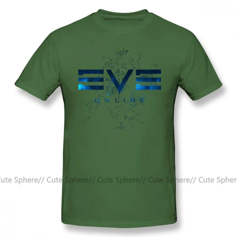Eve Online футболка уличная Мужская футболка 6xl с потрясающим принтом 100 хлопок футболка с коротким рукавом - Цвет: Army Green