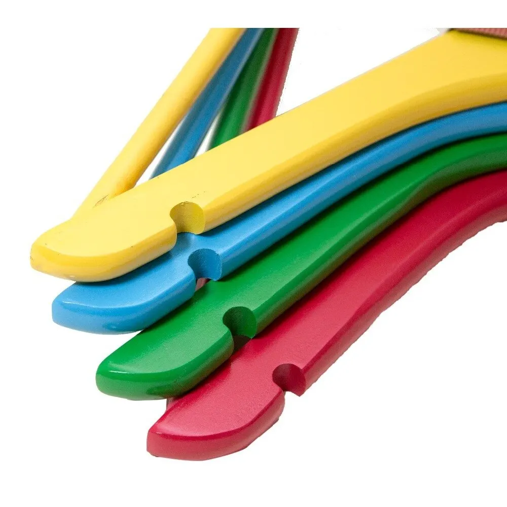 8 шт. в комплекте деревянные разноцветные вешалки для детской одежды яркая