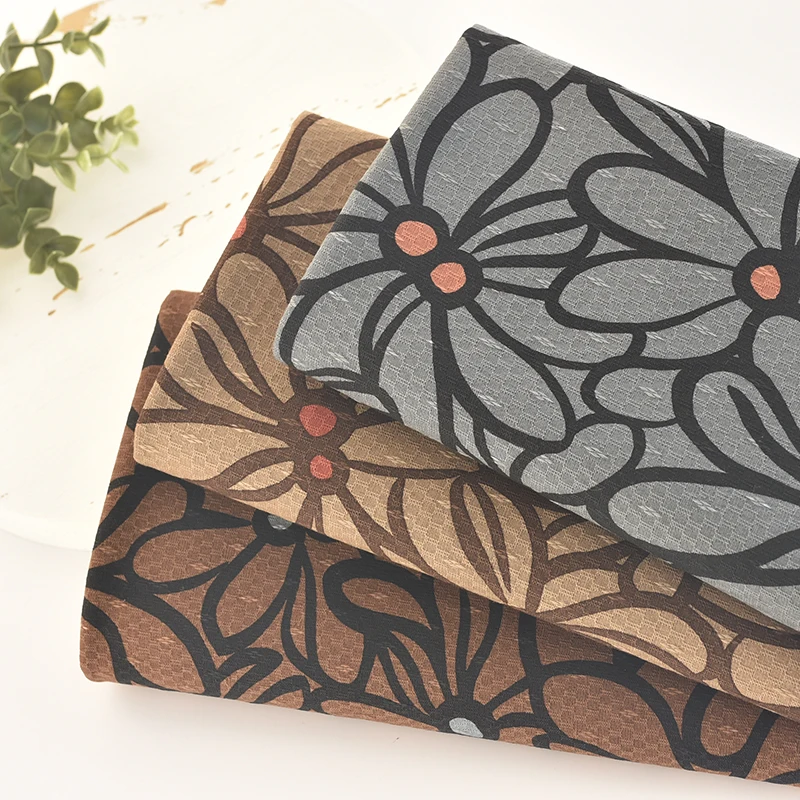 105x5 0 см/шт. хлопок эластичное жаккардовое рисованной стиль большой цветок ткань