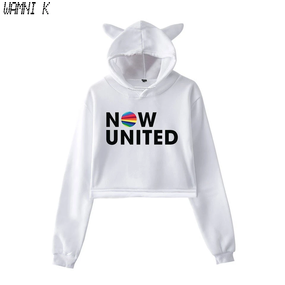 WAMNI 2020 толстовка с надписью Now United - Better Album Cat Женский пуловер кавайный для девушек