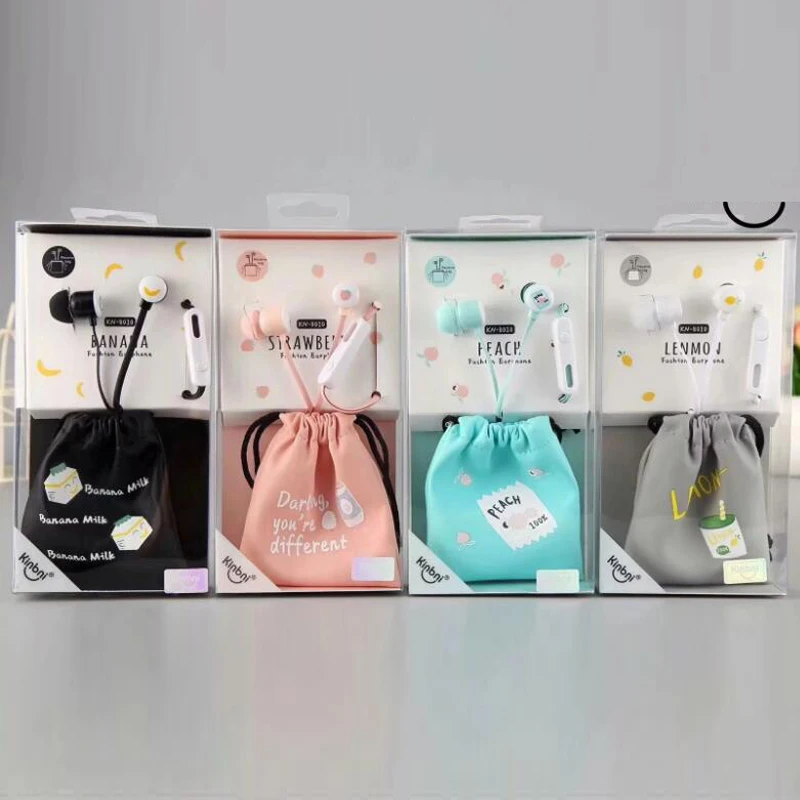 3 5 мм летние наушники с фруктами в ухо милые микрофоном красивой мультяшной