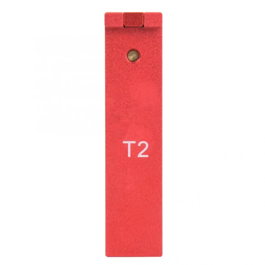 

Depth Measuring Ruler Red Aluminum Alloy Brass Woodworking Measurement Tool T2