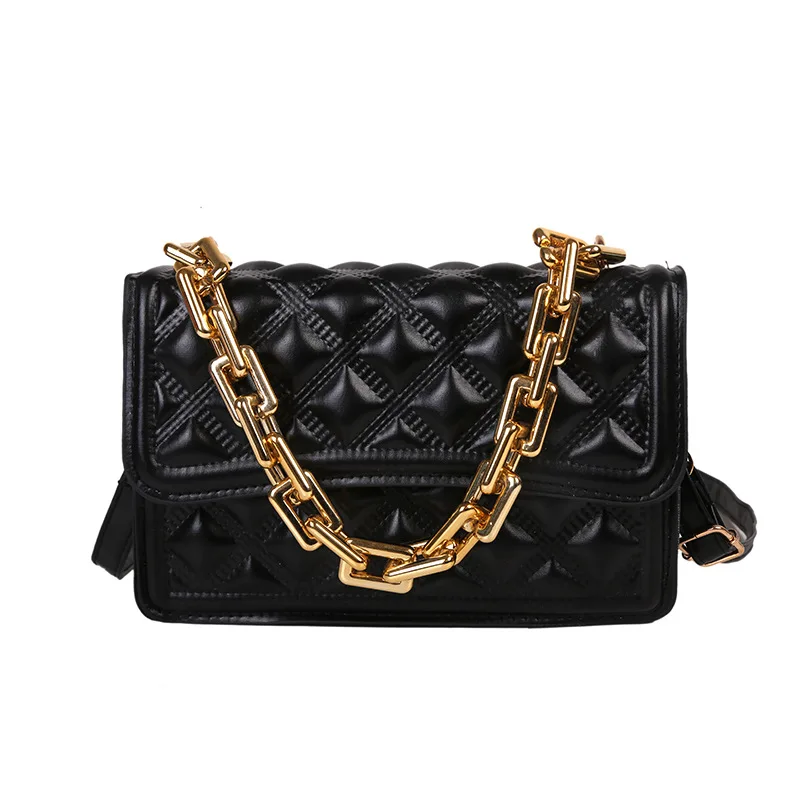 

Chain bag female 2021 summer new tide Korean fashion one-shoulder small square bag net red western style rhombic messenger bag