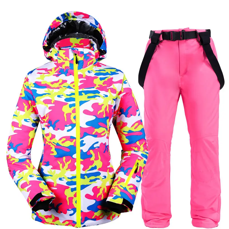 -30 женский зимний костюм для сноубординга водонепроницаемые ветрозащитные