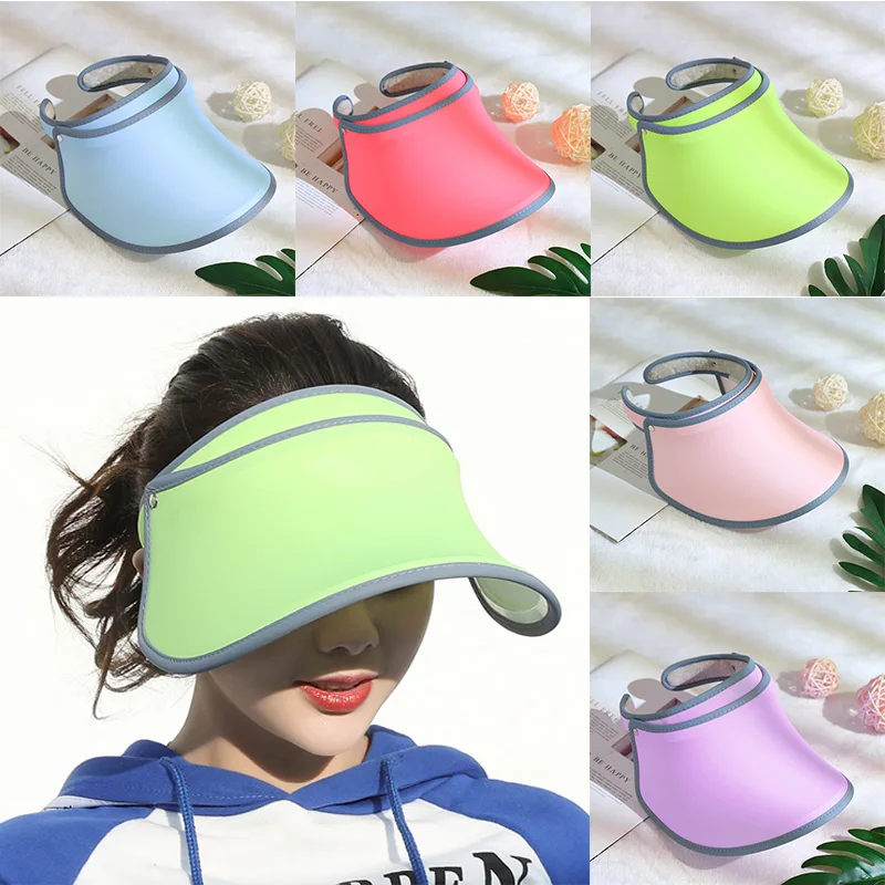 Солнцезащитный козырек шляпы для женщин с Большими Полями Летняя УФ Защита