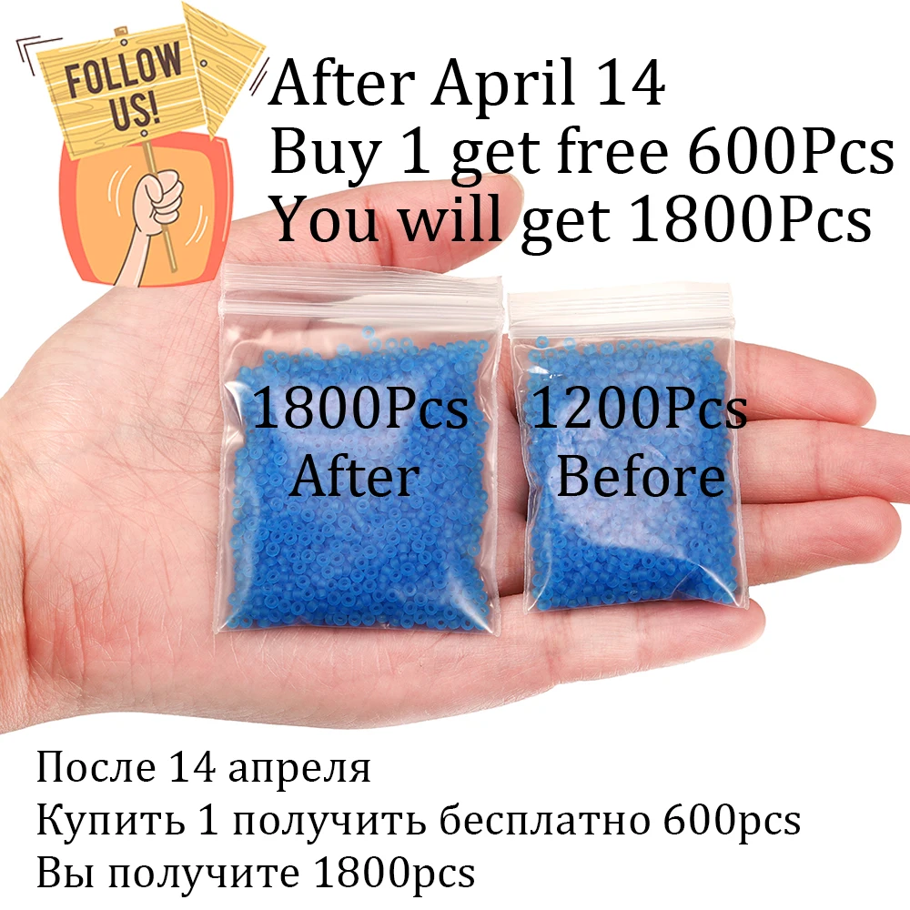 Цилиндрические широкие бусины с шестигранным чешским стеклом 1800 шт./лот