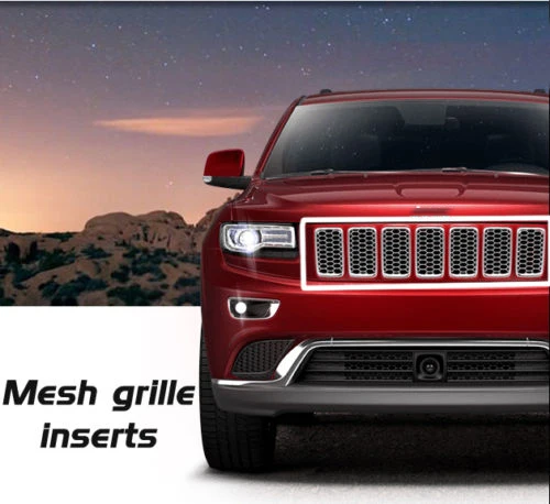 3x сетка ABS хромированные планки решетка крышки вставки подходят для Jeep Grand Cherokee 2014