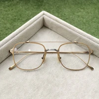 square japanese gafas aviator eyeglasses titanium lightweight frame retro prescription reading men glasses myopia de oculos