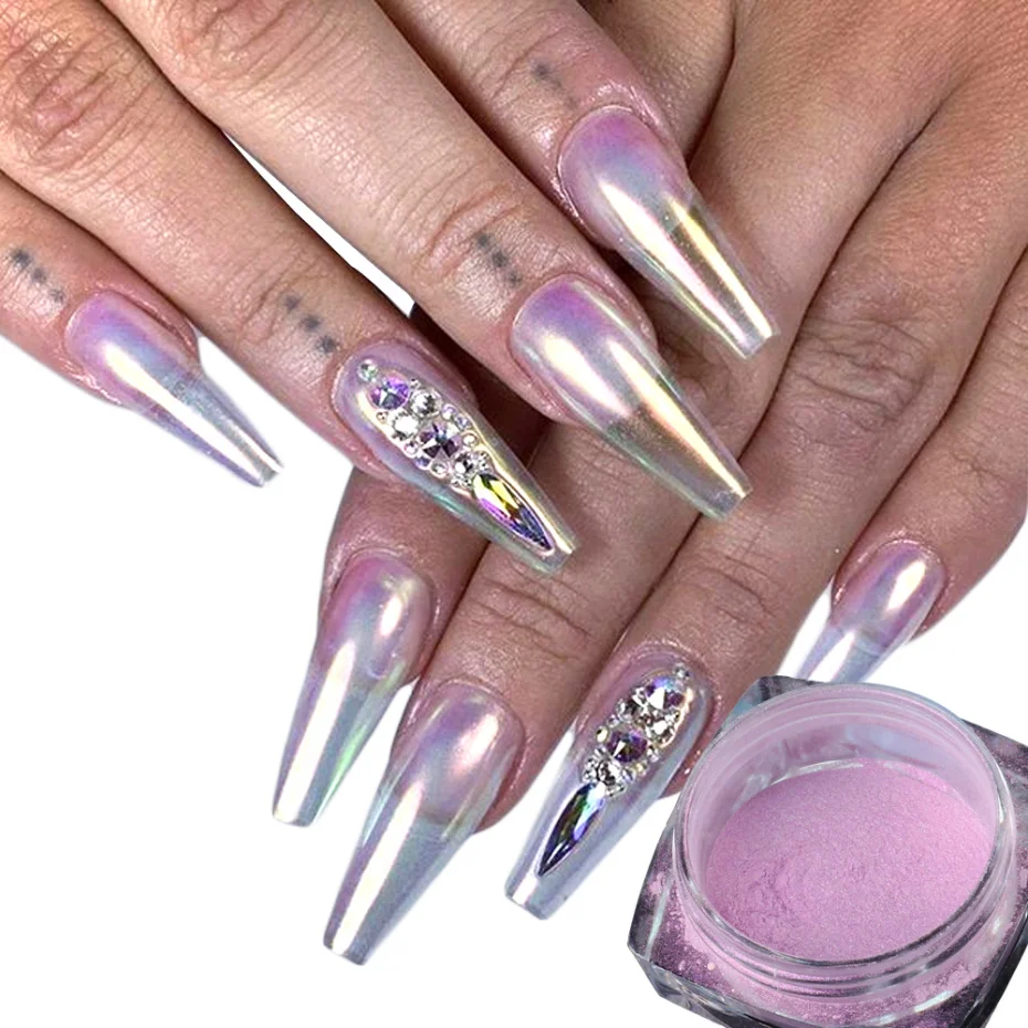 0 5 г порошок для ногтей Аврора зеркальный Хамелеон Dip тонкий Блестящий Русалка