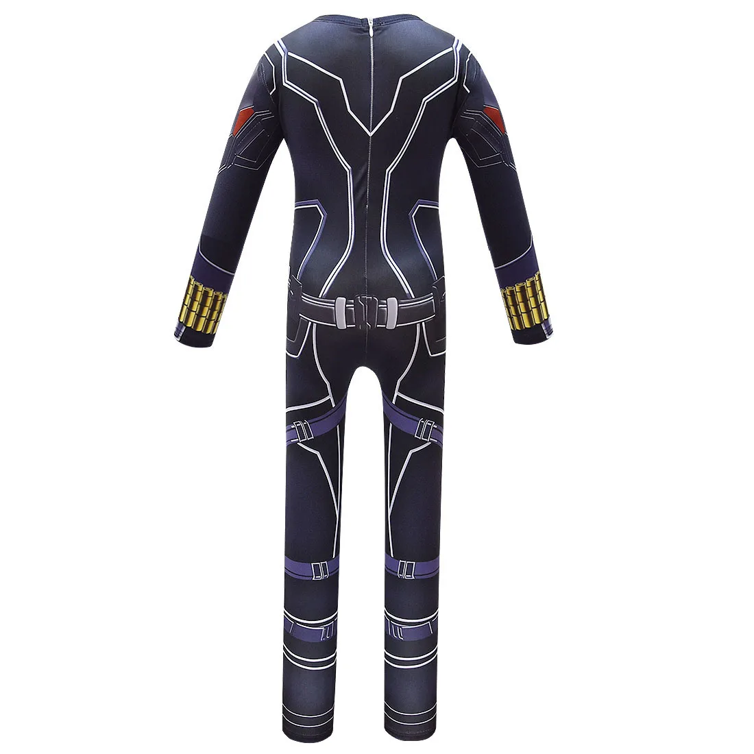 2020 костюмы на Хэллоуин для девочек косплей черной вдовы Детский боди боевой