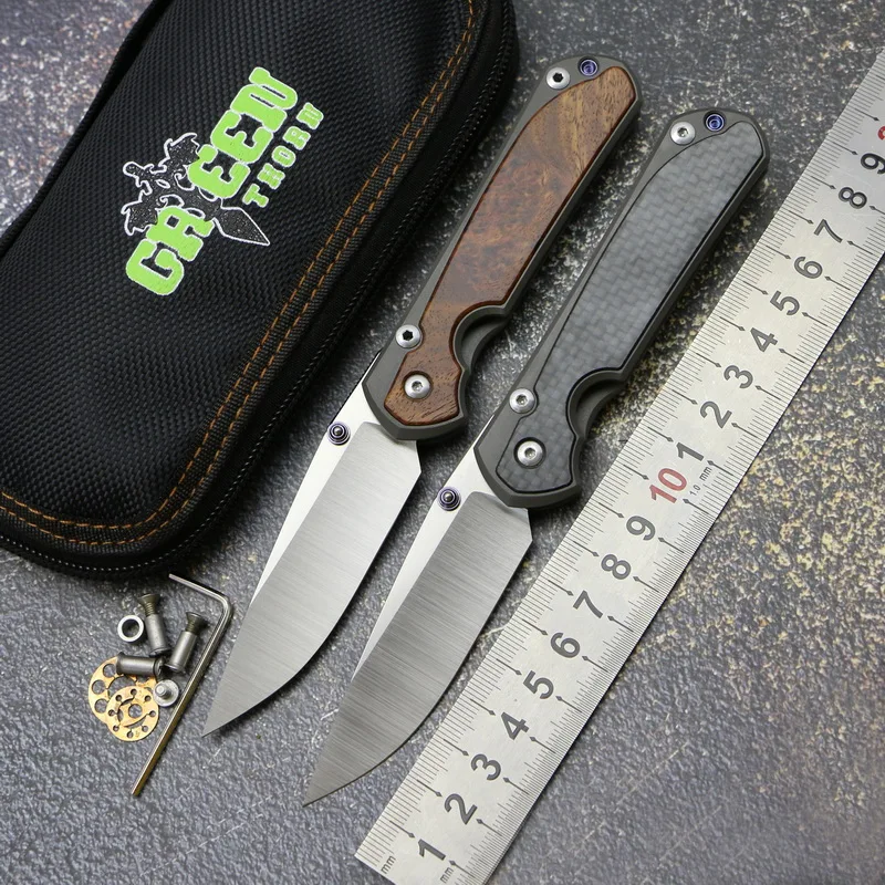 Маленький складной нож Green Thorn Sebenza 31 лезвие M390 титановая ручка карманный для