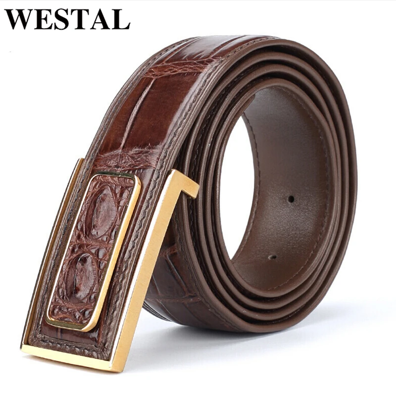 

Ремень WESTAL из натуральной кожи для мужчин, повседневный черный деловой пояс с искусственной кожи, ковбойский пояс