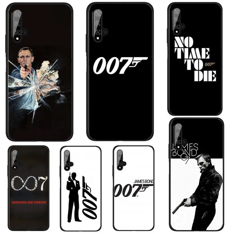 Чехол Number 007 Bond для телефона Huawei Honor Y 7 2019 6p 8s 20 30 Pro 9 S Psmart V30 Honor8 10 Lite простой
